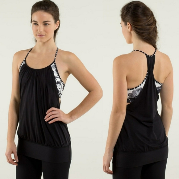 lululemon athletica Tops - Lululemon Floral No Limits Tank Top